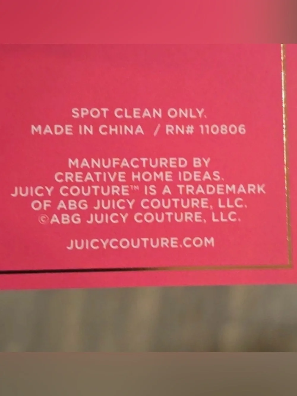 BNWT Juicy Couture Home Keep Him, Dump Him Reversible Decorative Accent Pillow